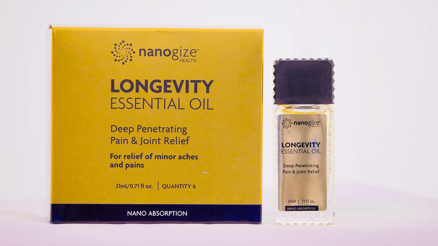 Dầu Vàng - LONGEVITY ESSENTIAL OIL - Hộp 6 Chai (21ml/ Chai)