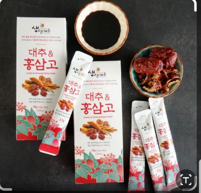Hồng Sâm Linh Chi Táo Đỏ Hàn Quốc