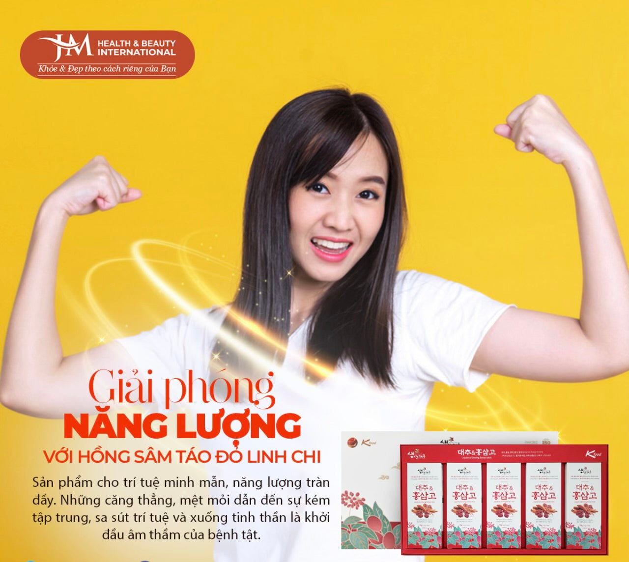Hồng Sâm Linh Chi Táo Đỏ Hàn Quốc