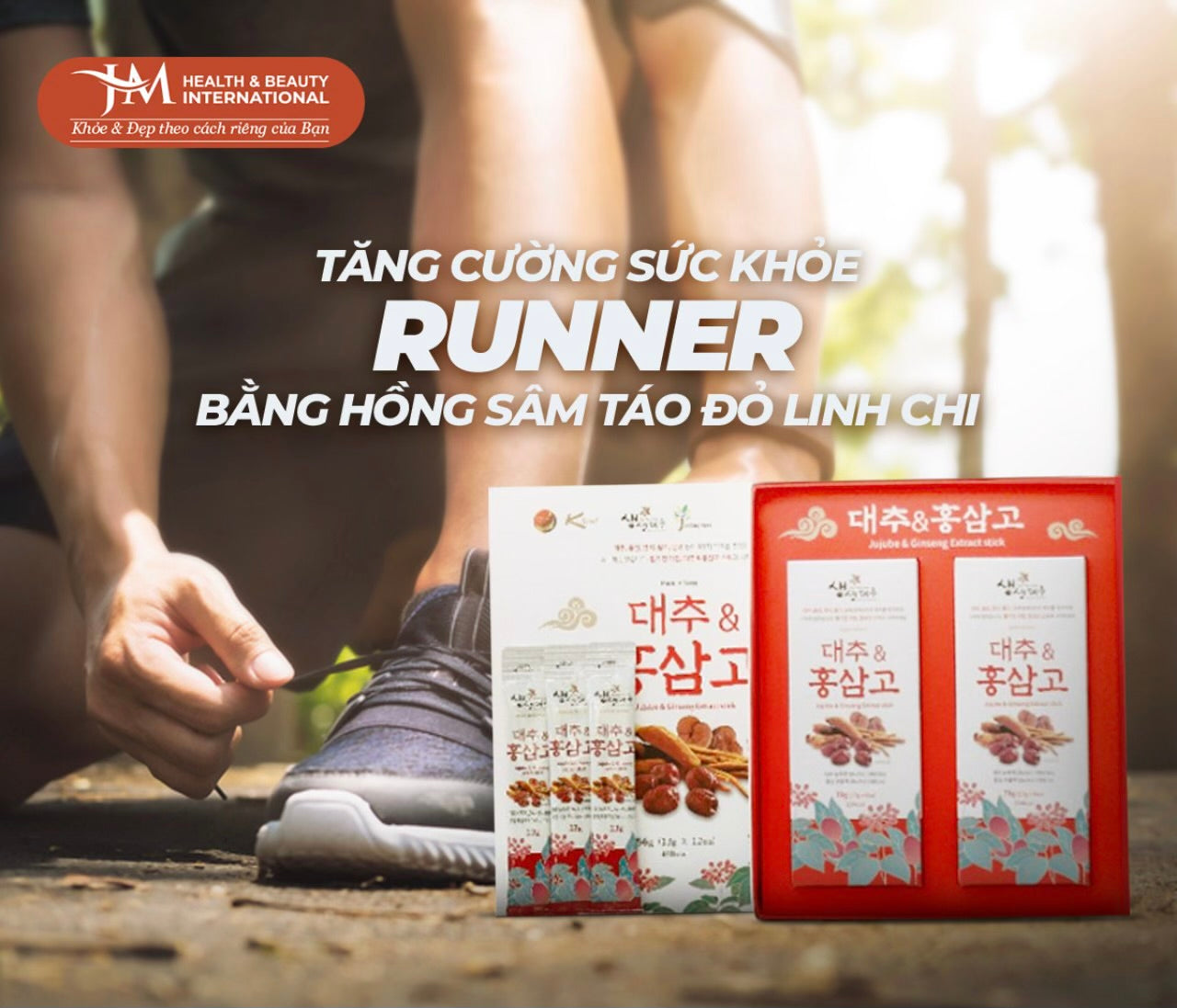 Hồng Sâm Linh Chi Táo Đỏ Hàn Quốc