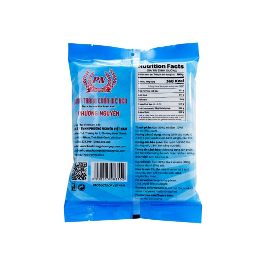 Bánh Tráng Cuốn Mè Đen Phương Nguyên 200g