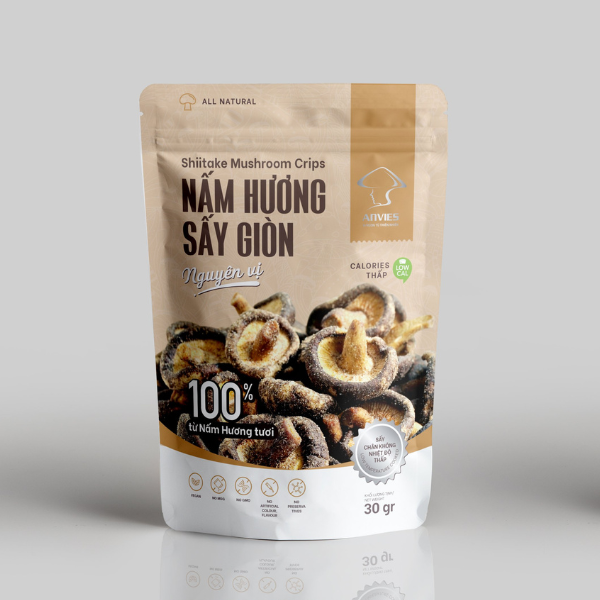 Snack Nấm Hương Sấy Giòn-30g