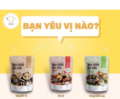 Snack Nấm Hương Sấy Giòn-30g