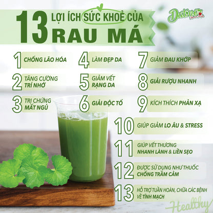 Bột Rau Má Đậu Xanh Đường Phèn