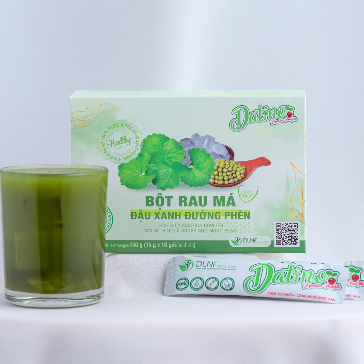 Bột Rau Má Đậu Xanh Đường Phèn