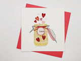 Thiệp giấy xếp 3D - QUILTED LOVE CARDS